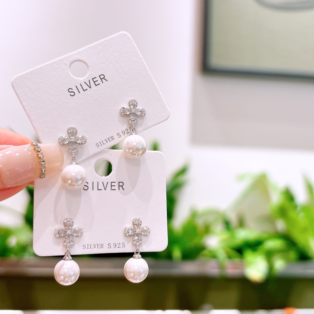 Low Allergy Silver Earrings French Anniversary Gold