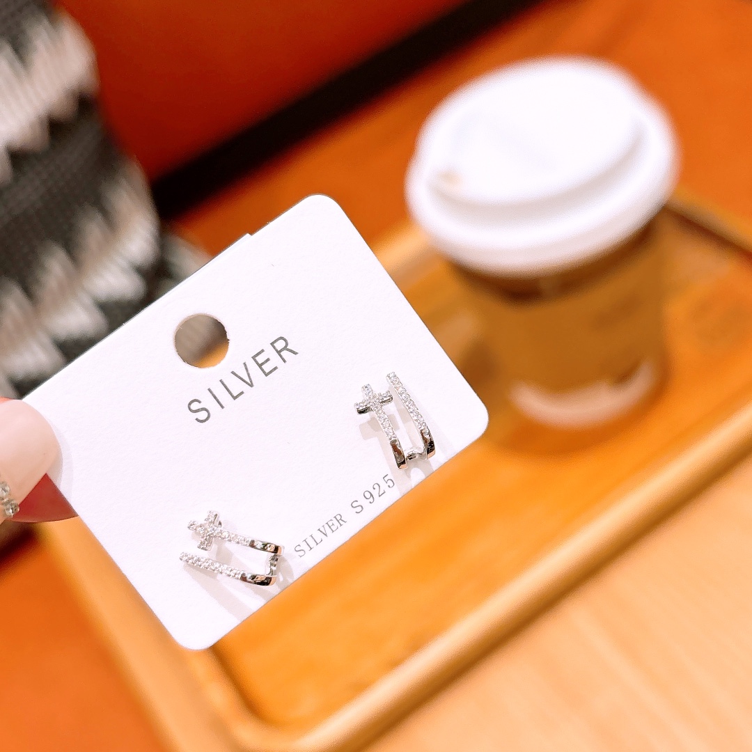 Fine Silver Earrings Ethereal Travel Gold