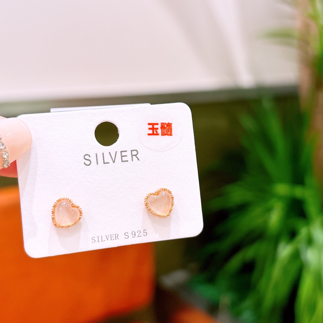 Low Allergy Silver Earrings Romantic Mother's Day Gold