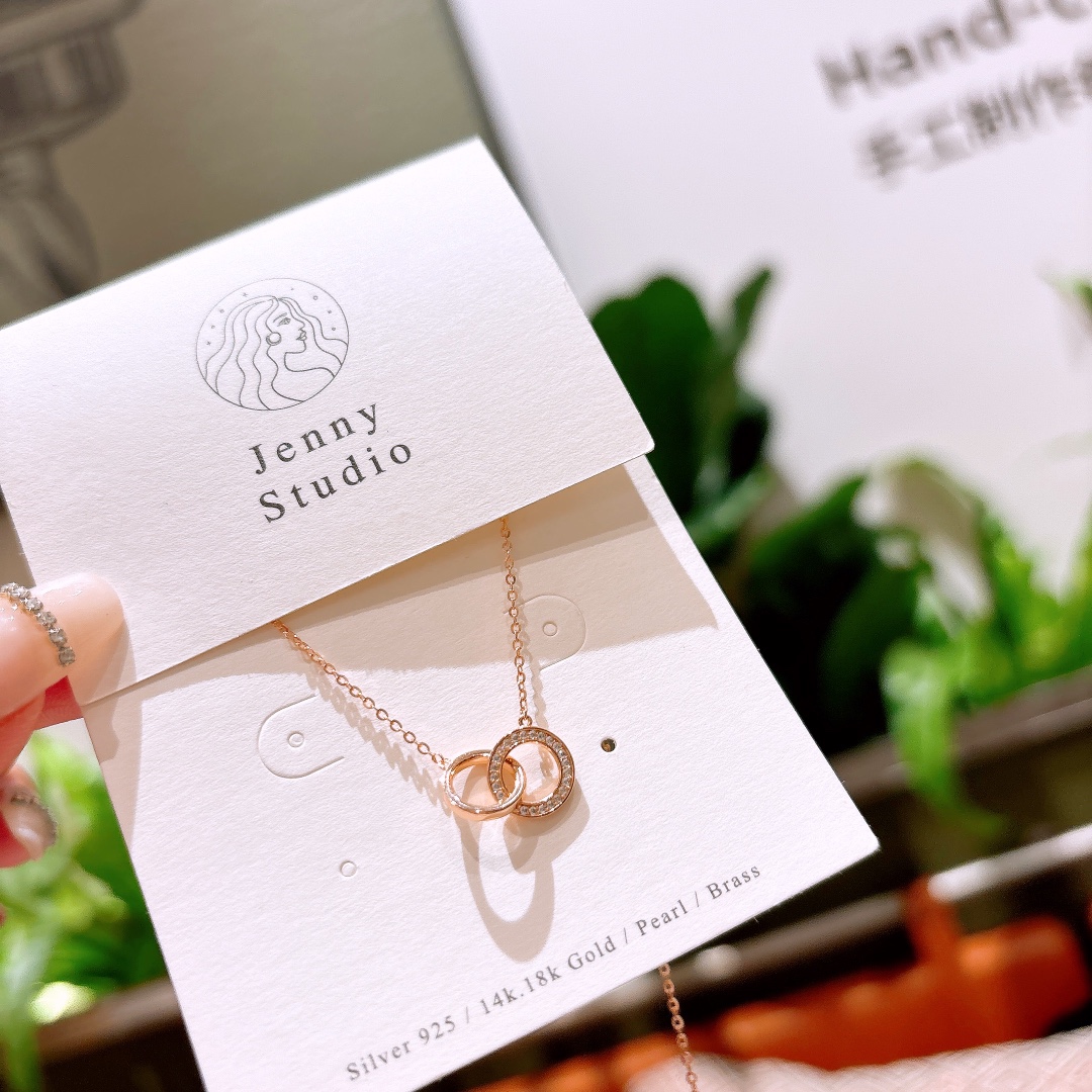 Hochglanzpoliertes Silber Kette Koreanischer Stil Lehrertag Gold