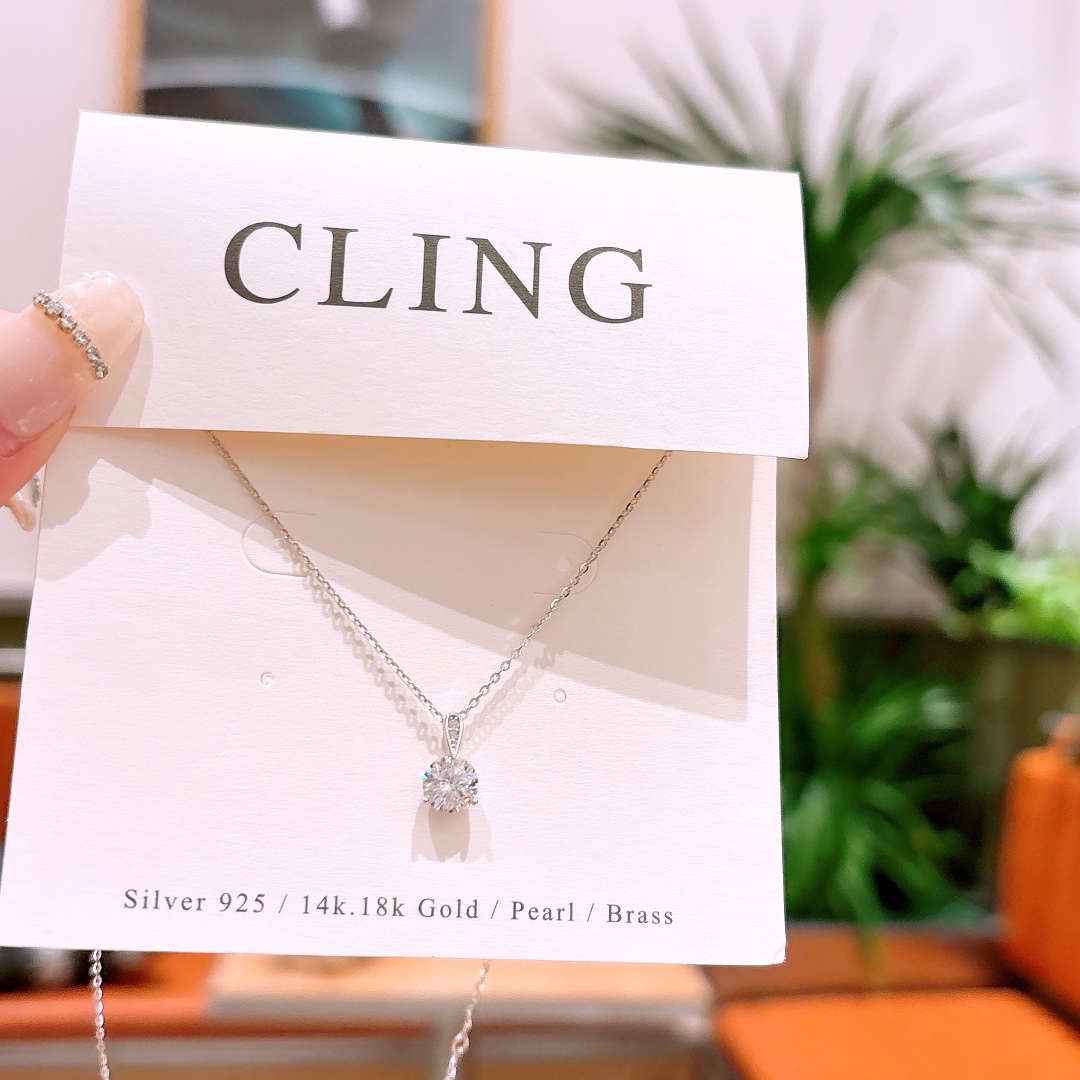 925 Silber Moissanit Kette Vintage Standesamt Silber