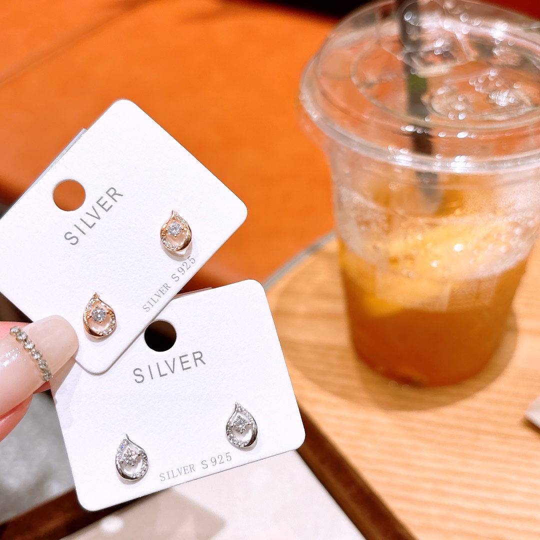 925 Silver Earrings Ethereal Proposal Gold