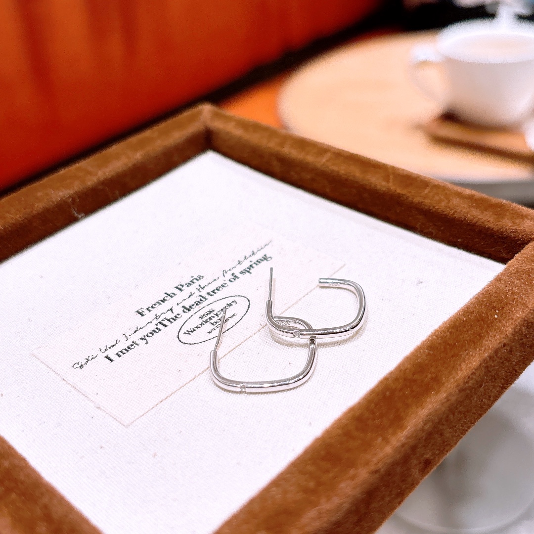 Low Allergy Silver Earrings Sweet Valentine's Day Gold