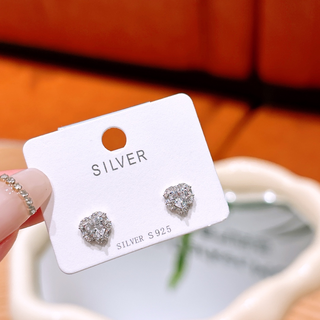 S925 Sterling Silver Earrings Dainty Gift for Her Gold