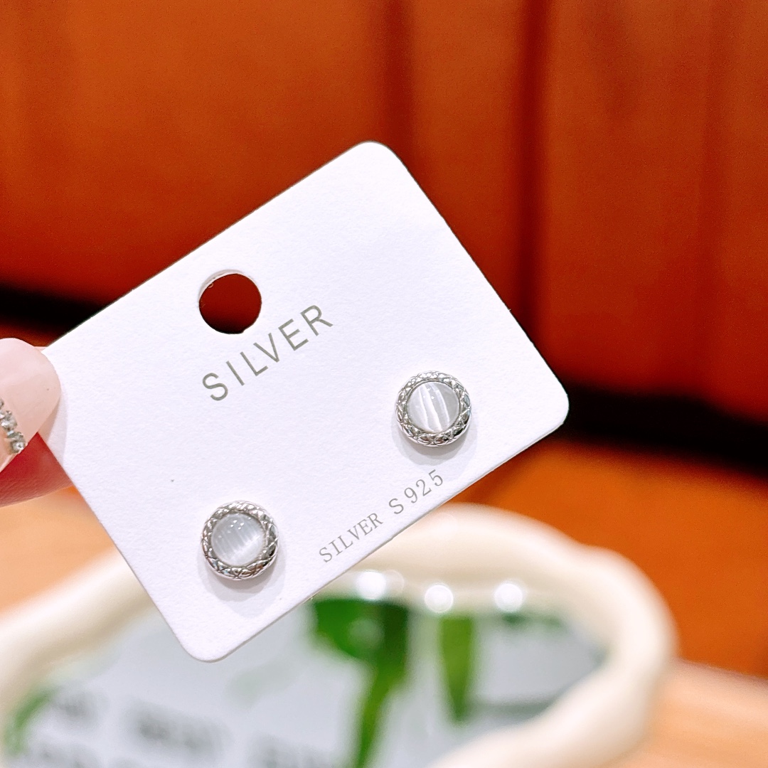 Fine Silver Earrings Girly Party Gold