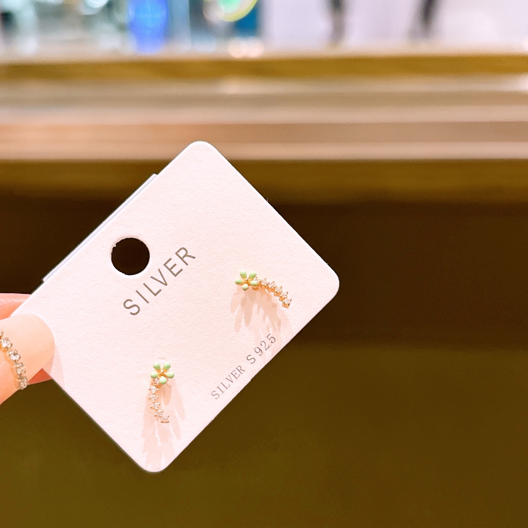 High Polish Silver Earrings Dainty Wedding Registration Silver