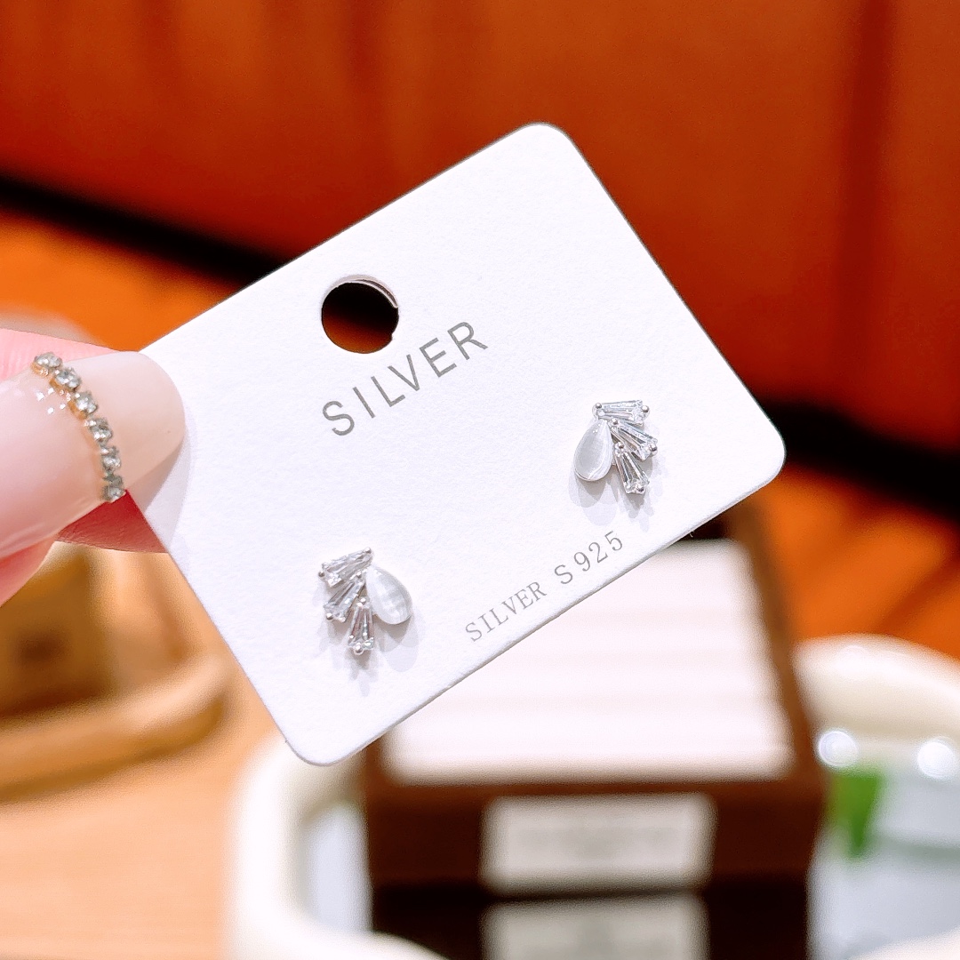 Low Allergy Silver Earrings Chic Mother's Birthday Gold