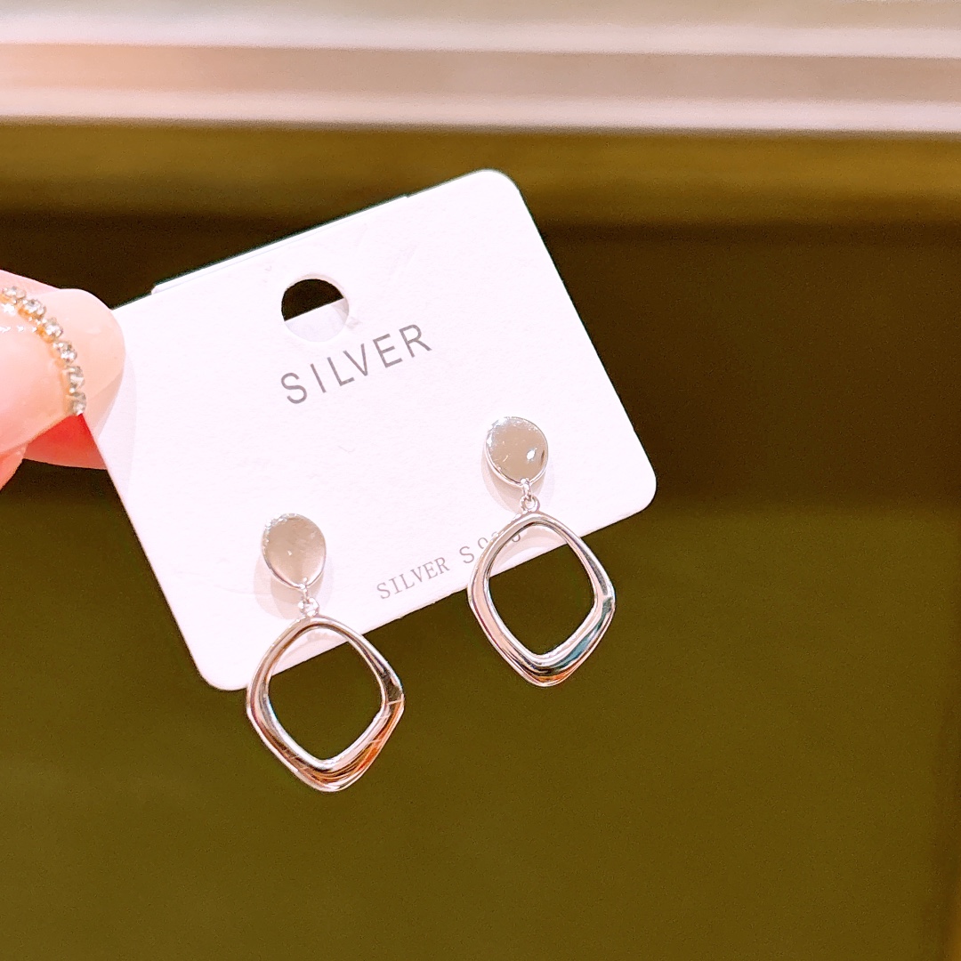 Low Allergy Silver Earrings Girly Engagement Gold