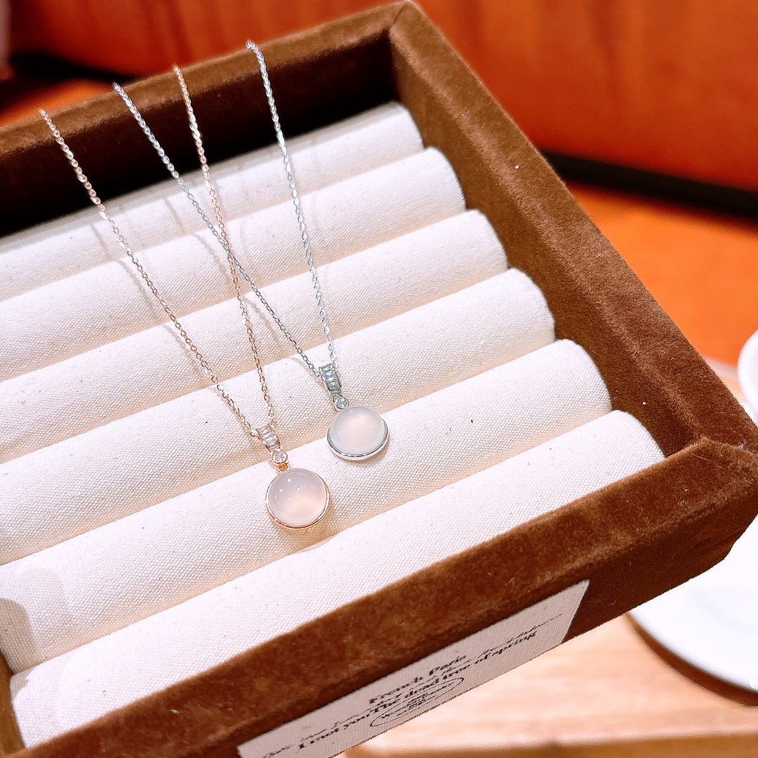 High Polish Silver Necklace Dainty Proposal Silver