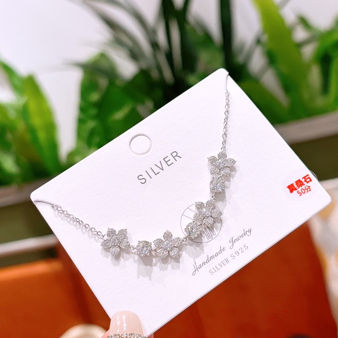 Solid Silver Moissanite Bracelet Minimalist Housewarming Gold