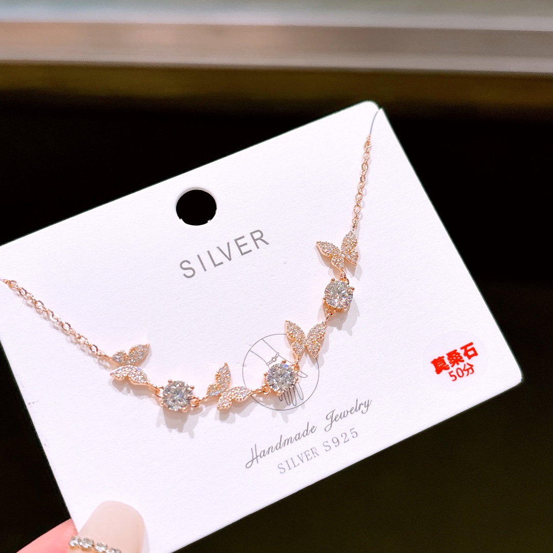 S925 Sterling Silver Moissanite Bracelet Soft Father's Day Silver