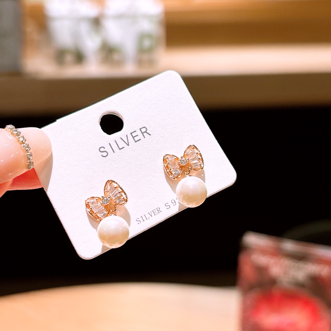 Hypoallergenic Silver Earrings Forest Travel Silver