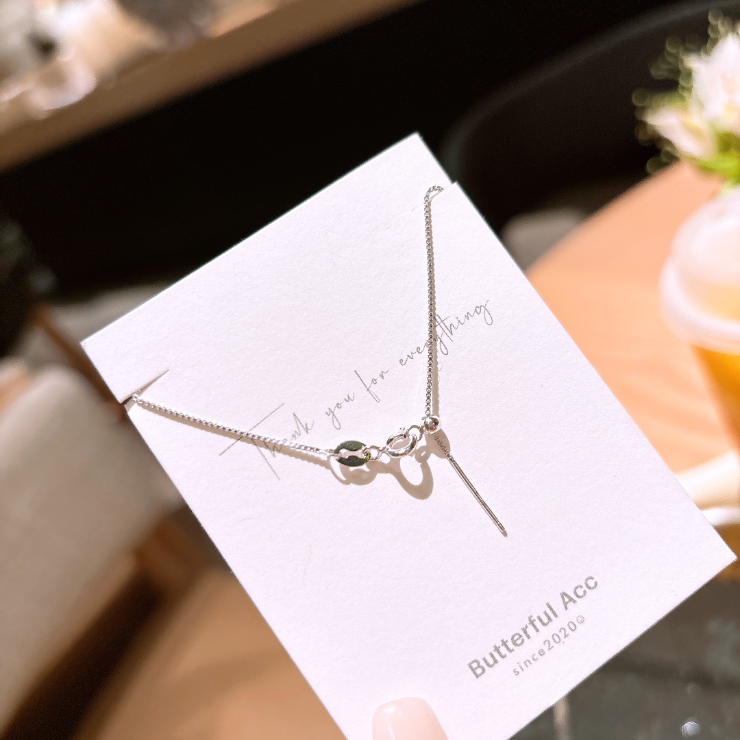 925 Silver Necklace Soft Wedding Registration Gold