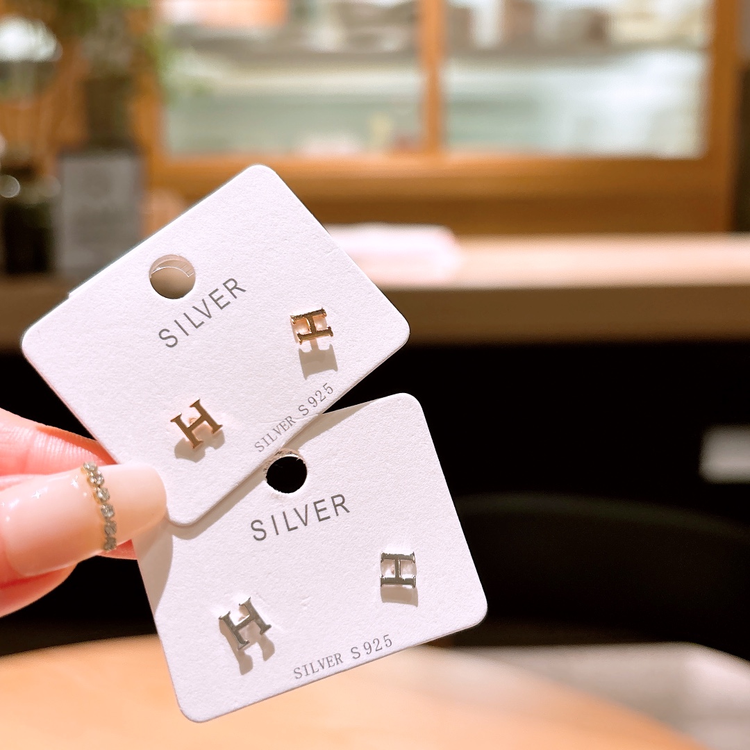 Fine Silver Earrings Elegant Father's Day Gold