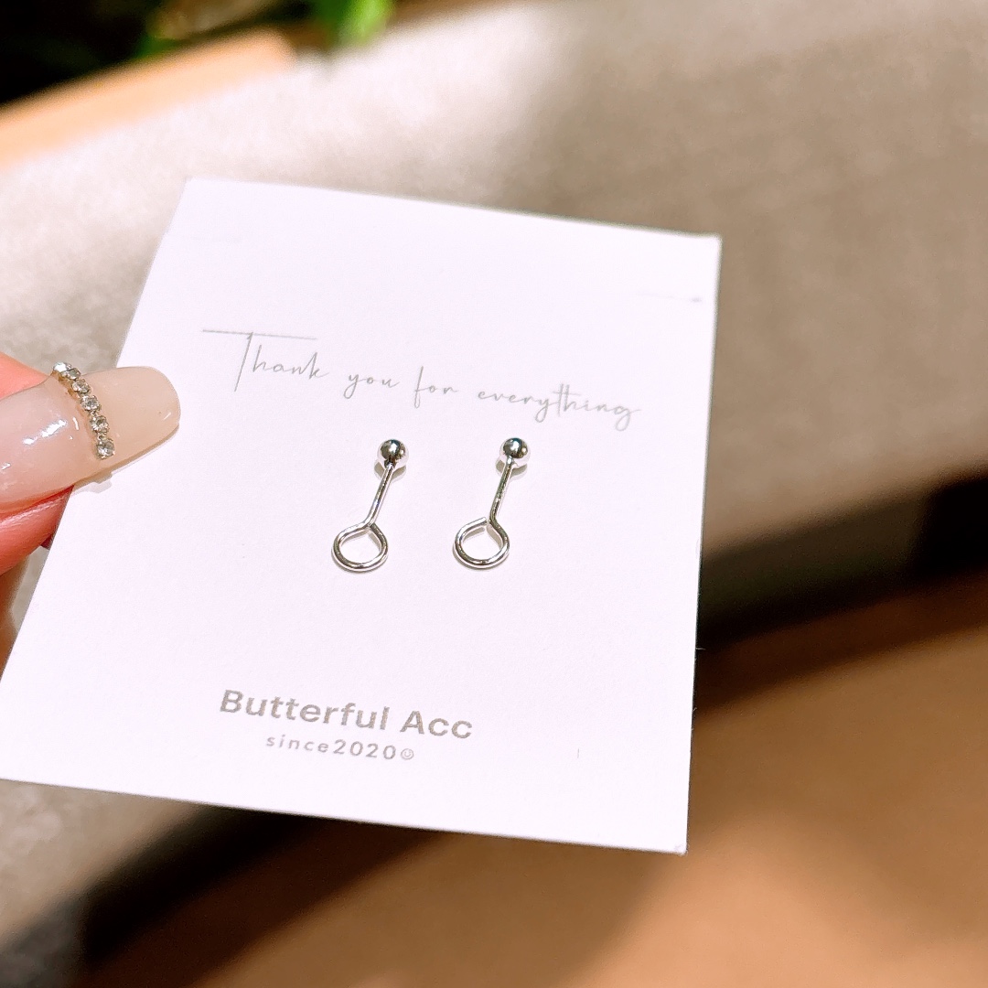 High Polish Silver Earrings Delicate Workplace Gold