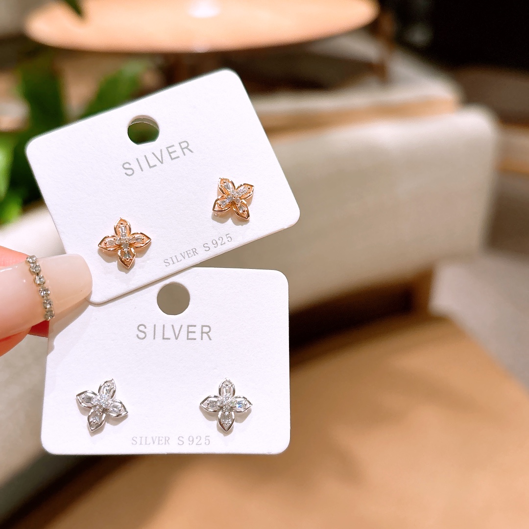 ファッション高品質シルバーイヤリングゴールド 新年