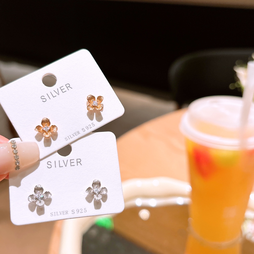 Feinsilber Ohrringe Niedlich Alltag Silber