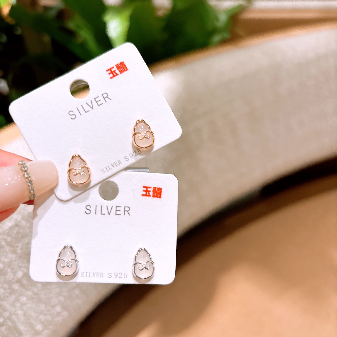 精巧ファインシルバーイヤリングゴールド クリスマス