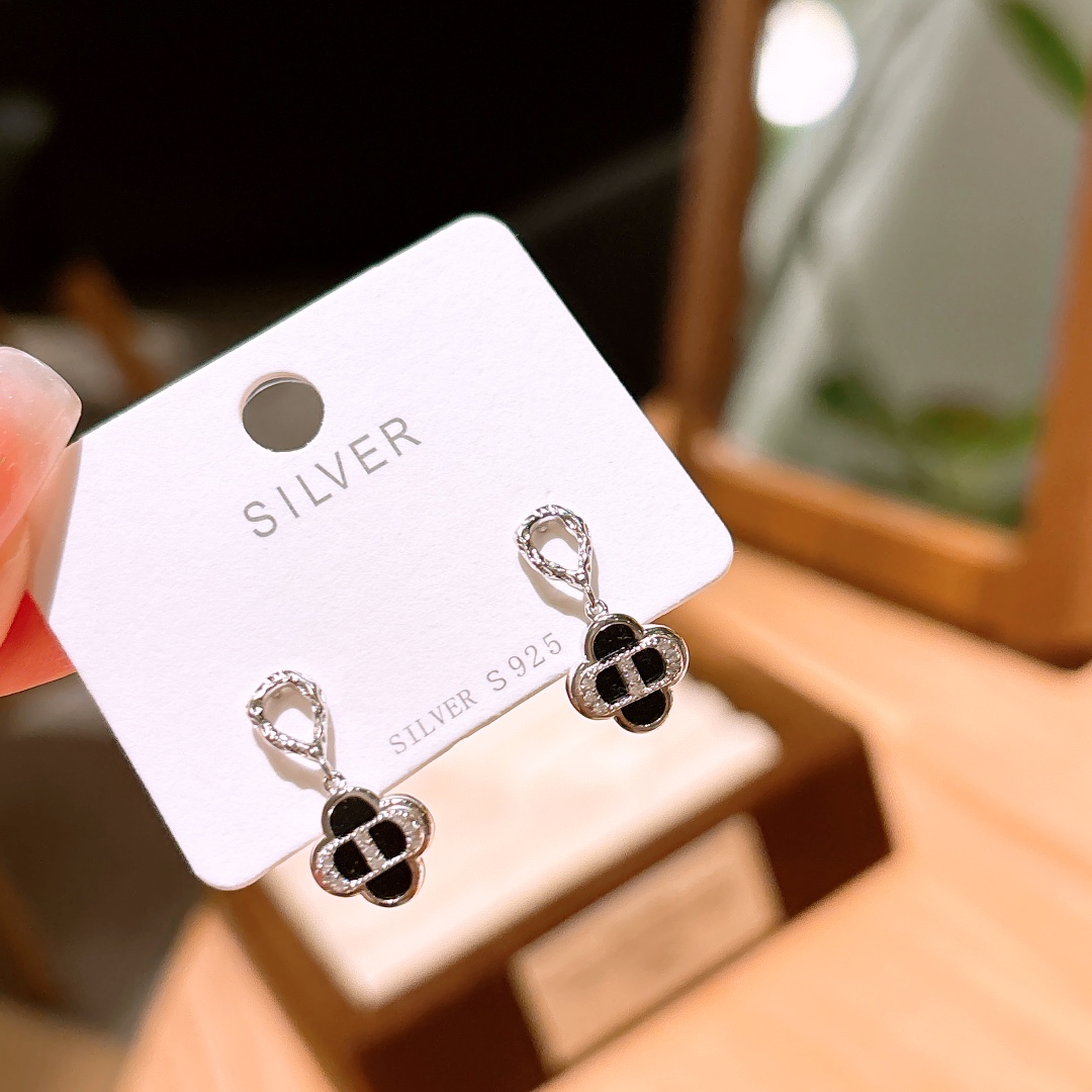 925 Silver Earrings Forest Party Silver