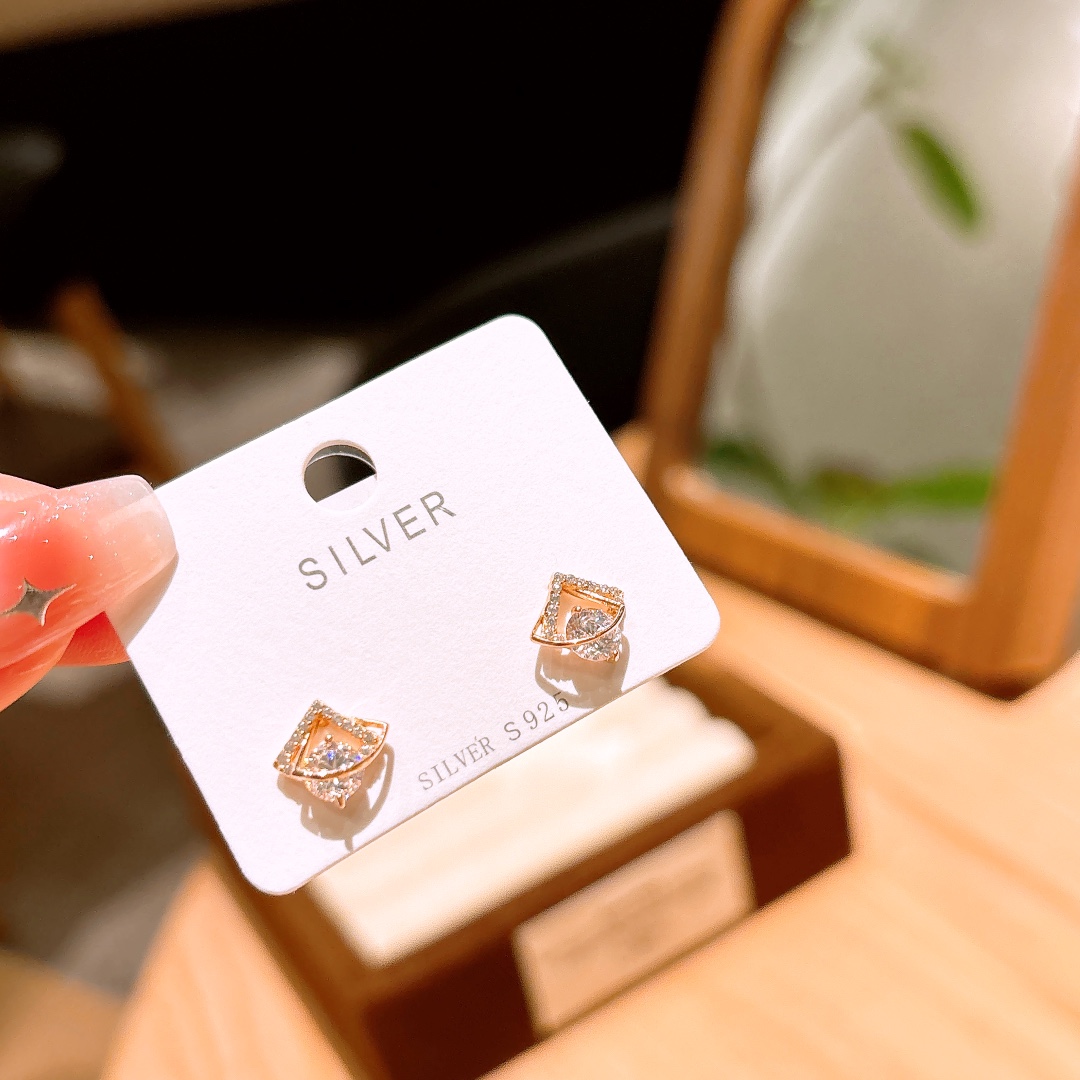 Nickel Free Silver Earrings Playful Confession Gold