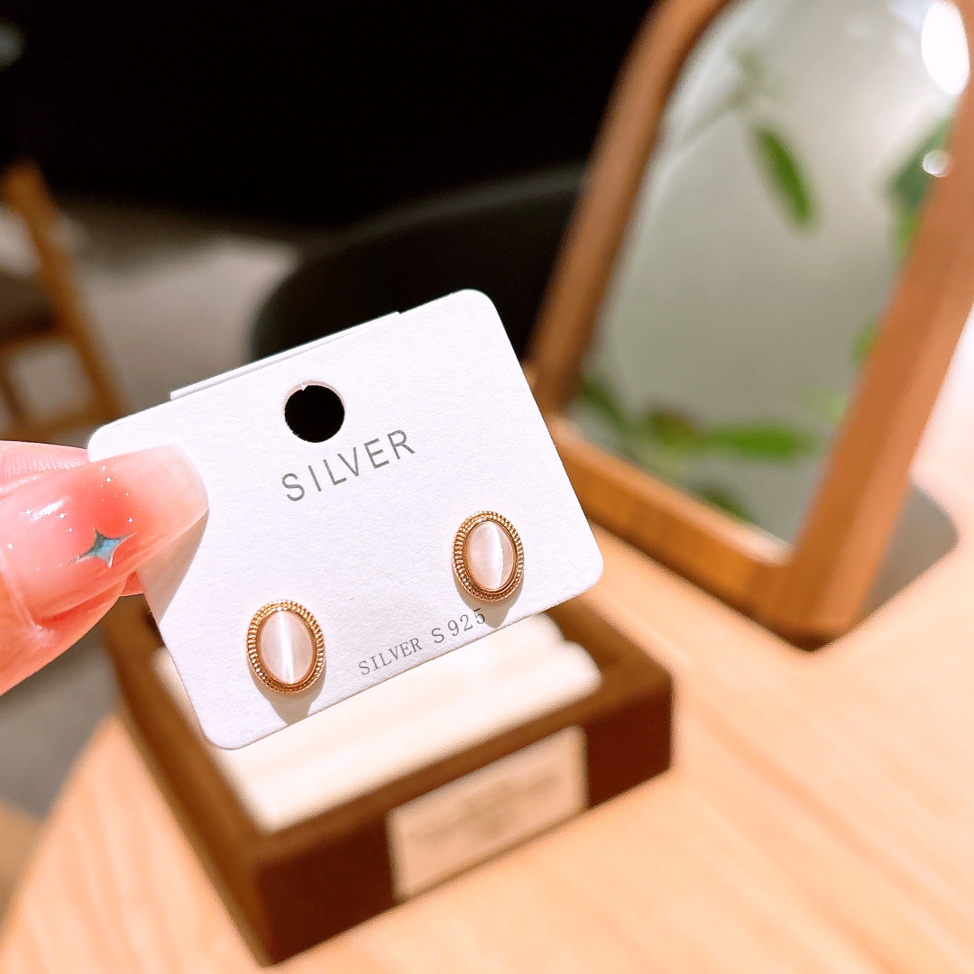 High Polish Silver Earrings Dainty Bestie Gift Silver