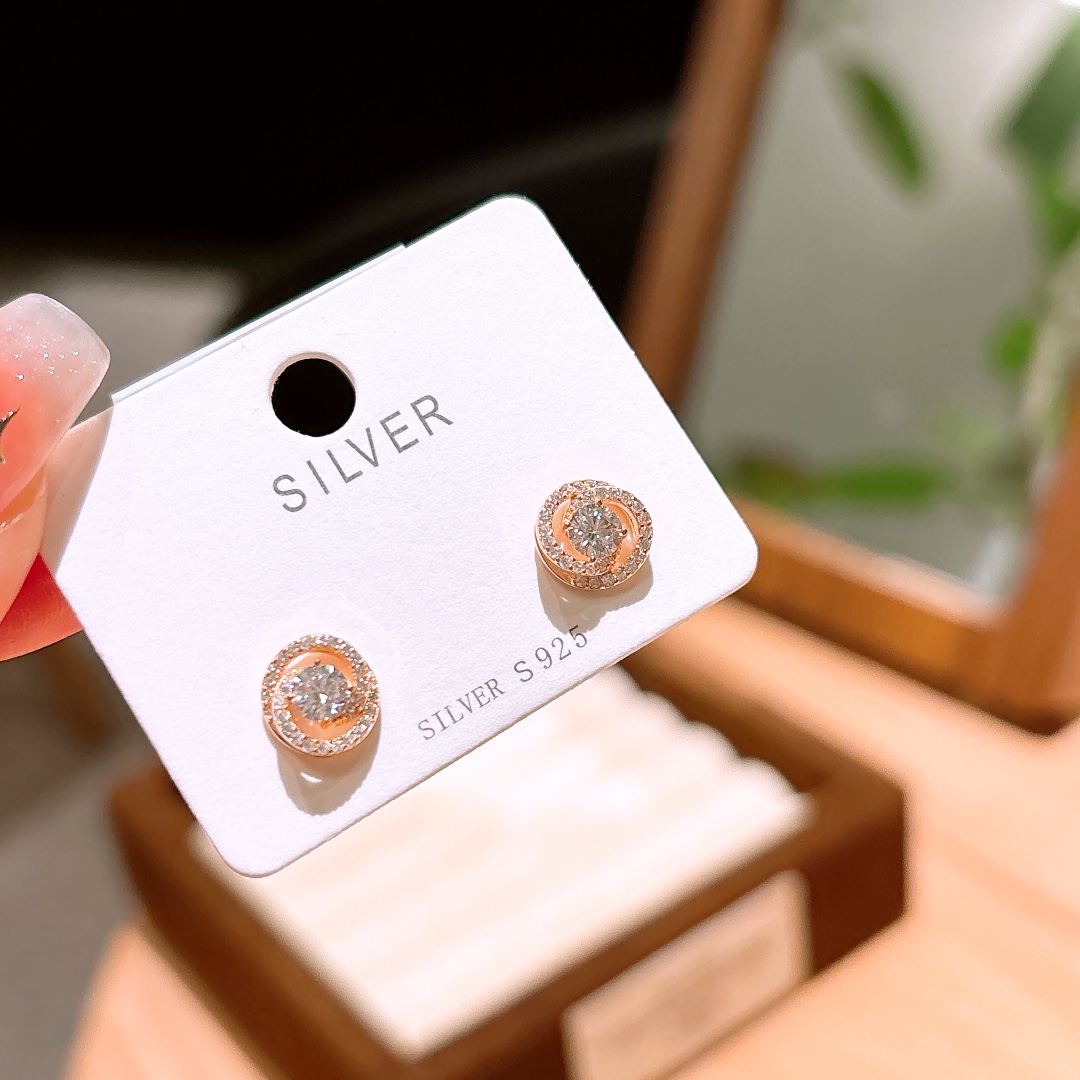 Fine Silver Earrings Artistic Office Gold