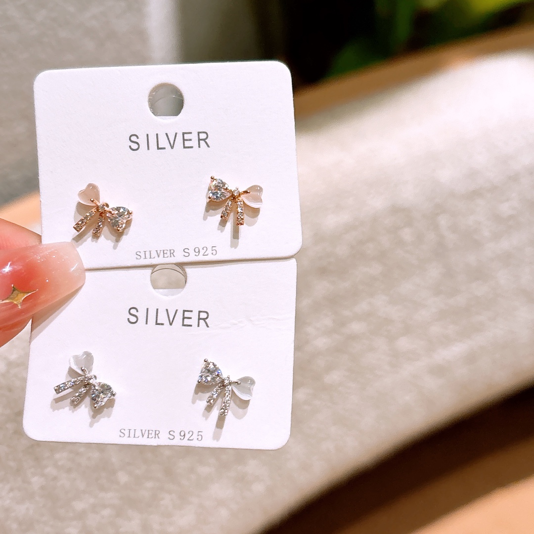 Solid Silver Earrings Playful Self-love Gold