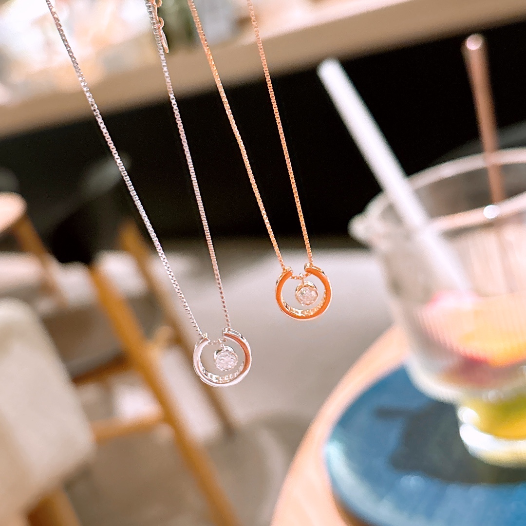 Solid Silver Necklace Forest Workplace Silver