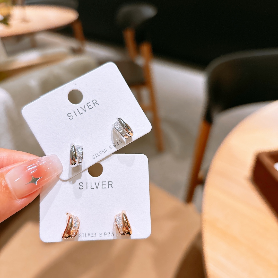 Fine Silver Earrings Artistic Wedding Favor Gold