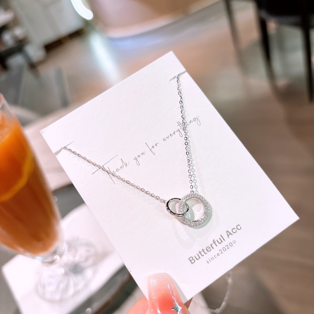 High Polish Silver Necklace Fashion Housewarming Gold