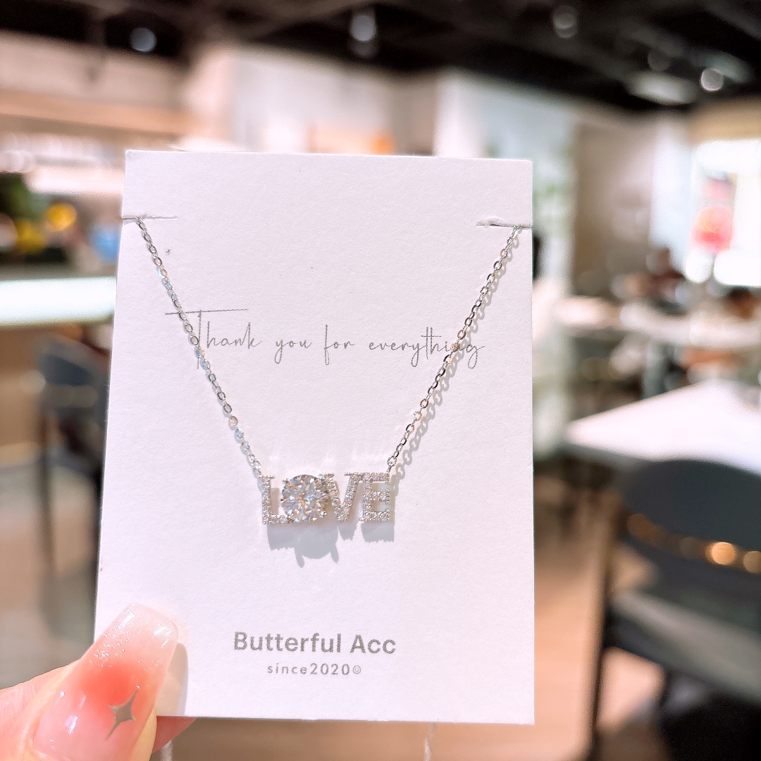 925 Silver Moissanite Necklace Gentle Bestie Gift Gold