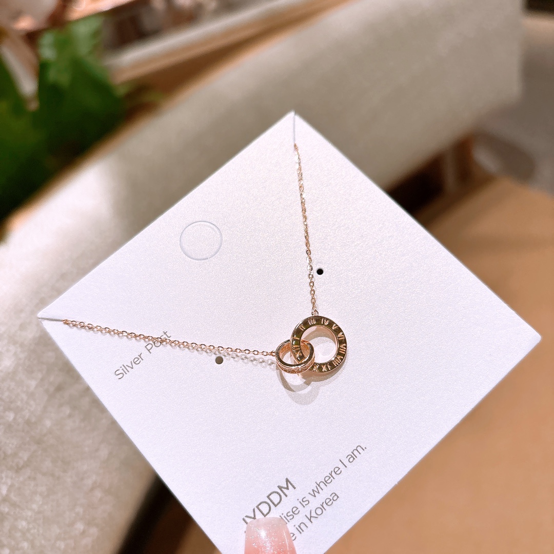 Fine Silver Necklace Lively Self-love Gold