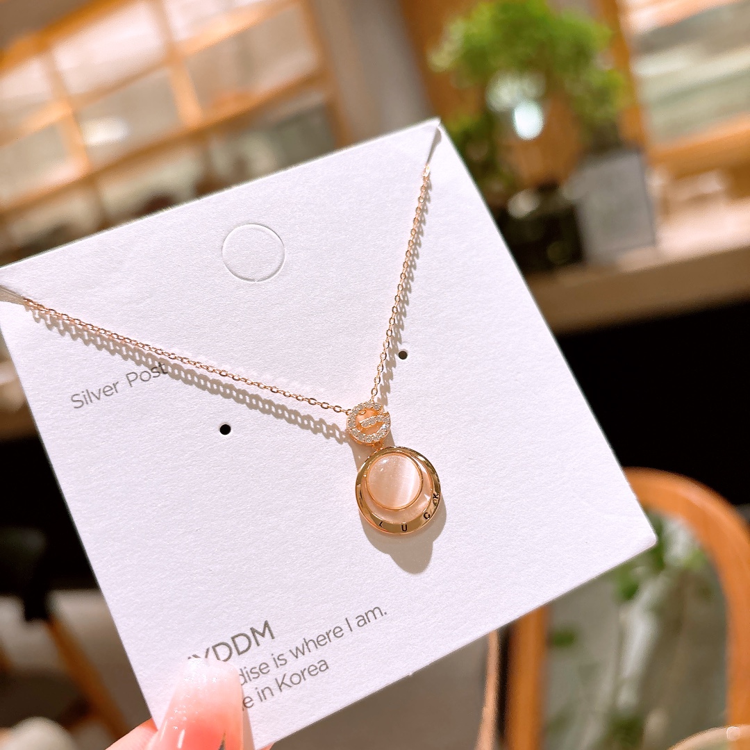 Low Allergy Silver Necklace Ins Style Wedding Gold