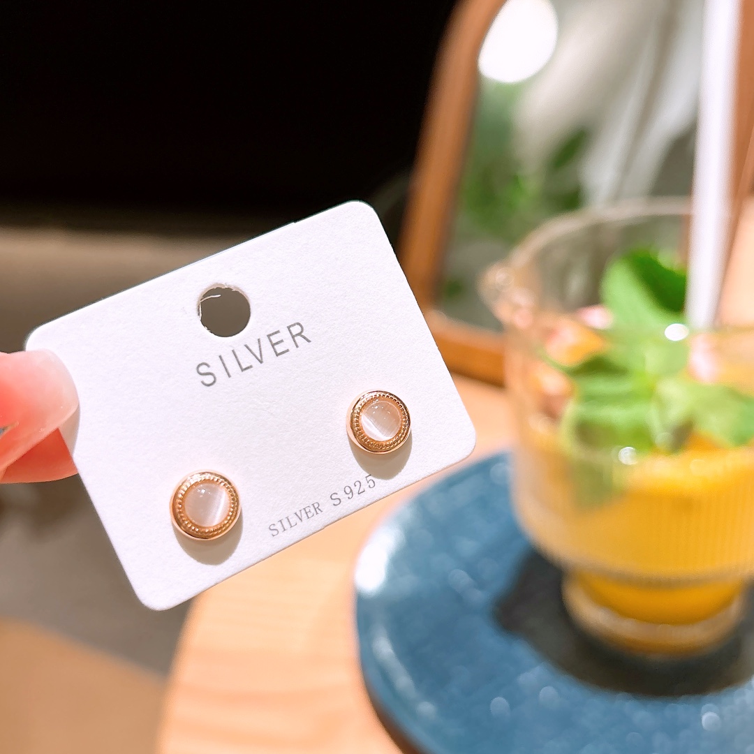 Low Allergy Silver Earrings Artistic Engagement Gold