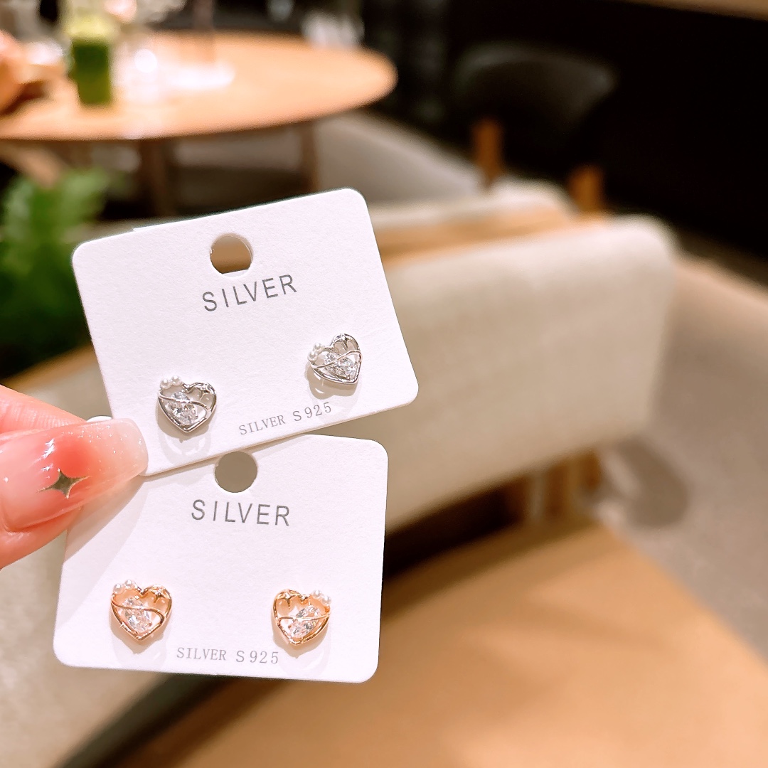 Allergiearmes Silber Ohrringe Frisch Geburtstag Silber