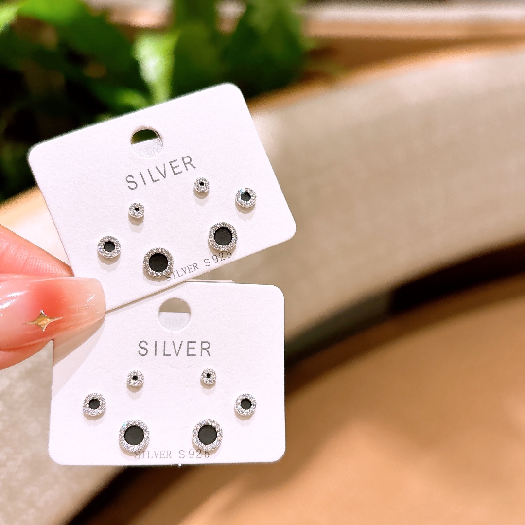 Hochglanzpoliertes Silber Ohrringe Hochwertig Hauseinweihung Gold