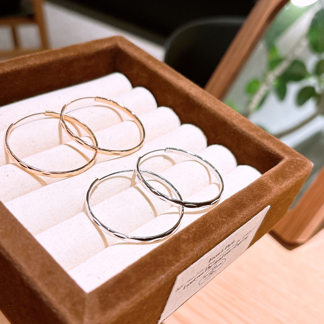 Solid Silver Hoop Earrings Dainty Everyday Wear Gold