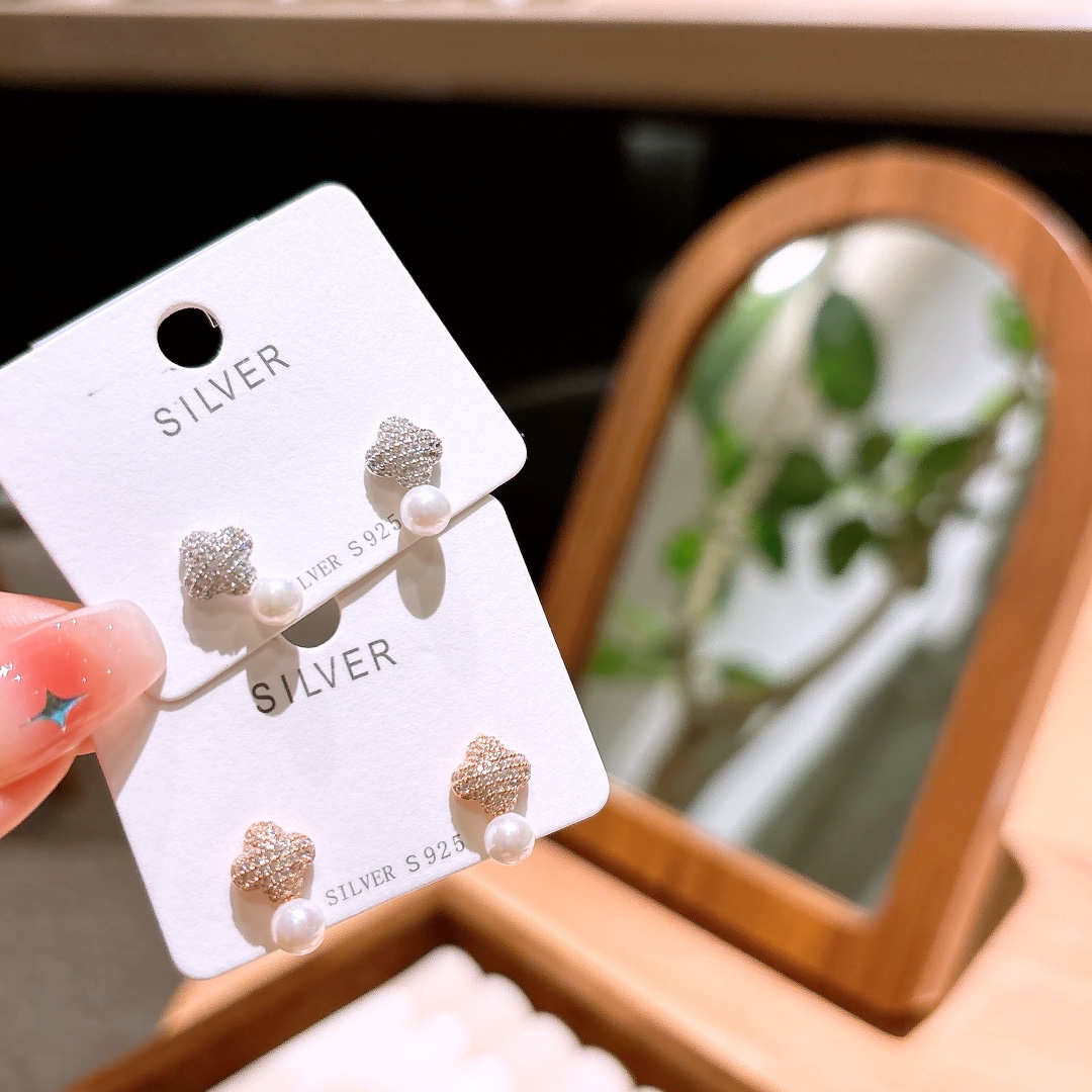 Hypoallergenic Silver Earrings Intellectual Graduation Silver