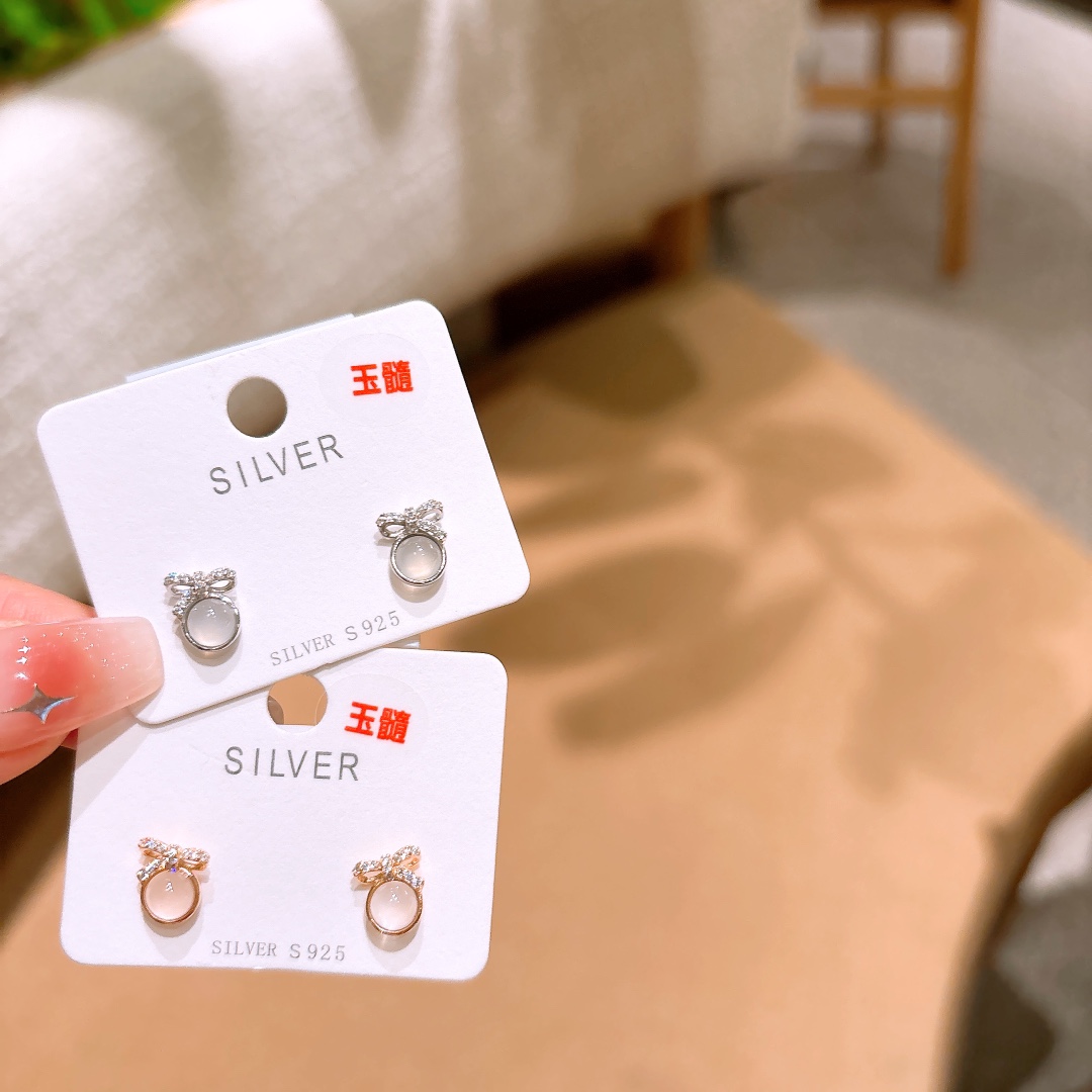 Feinsilber Ohrringe Frisch Bankett Gold