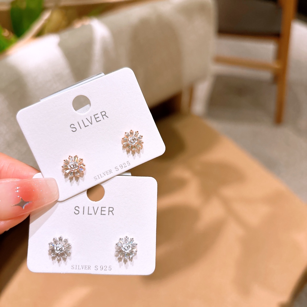 Low Allergy Silver Earrings Dainty Mother's Birthday Gold