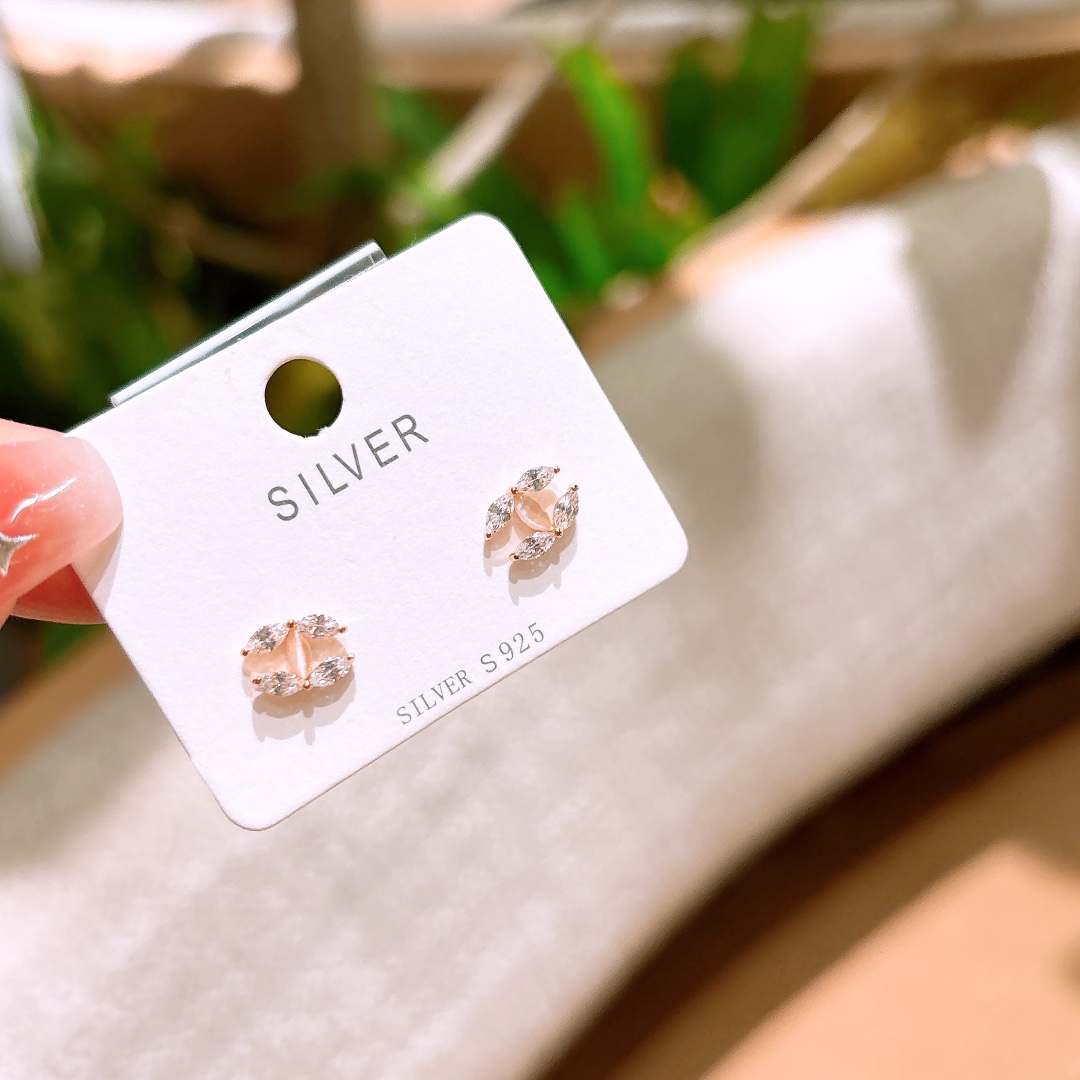 925 Silver Earrings Intellectual Anniversary Silver