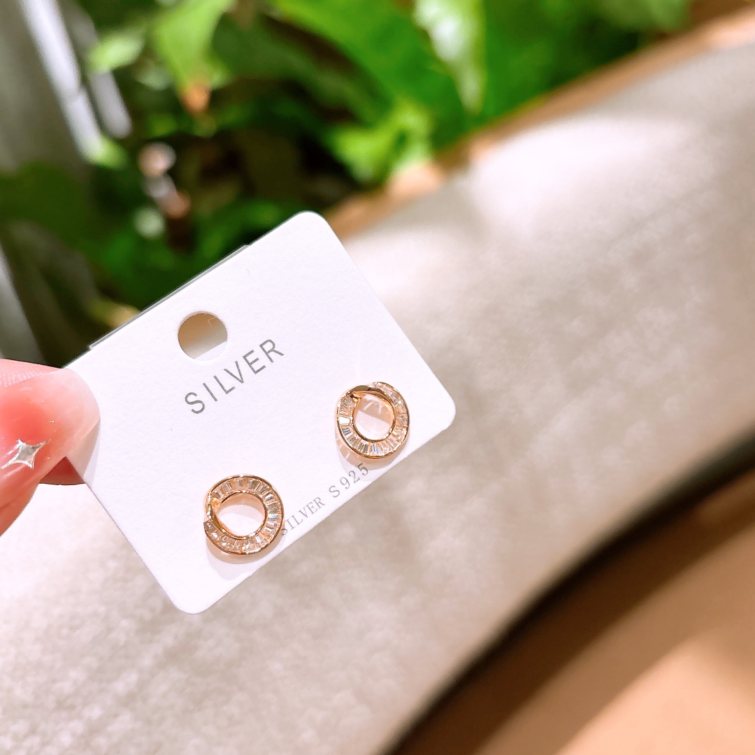 Low Allergy Silver Earrings Chic Annual Party Gold