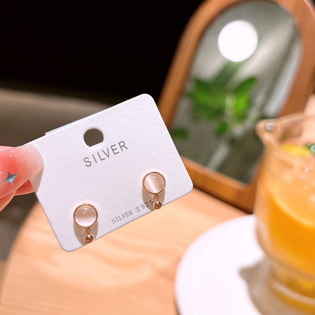 S925 Sterling Silver Earrings Chic Proposal Silver