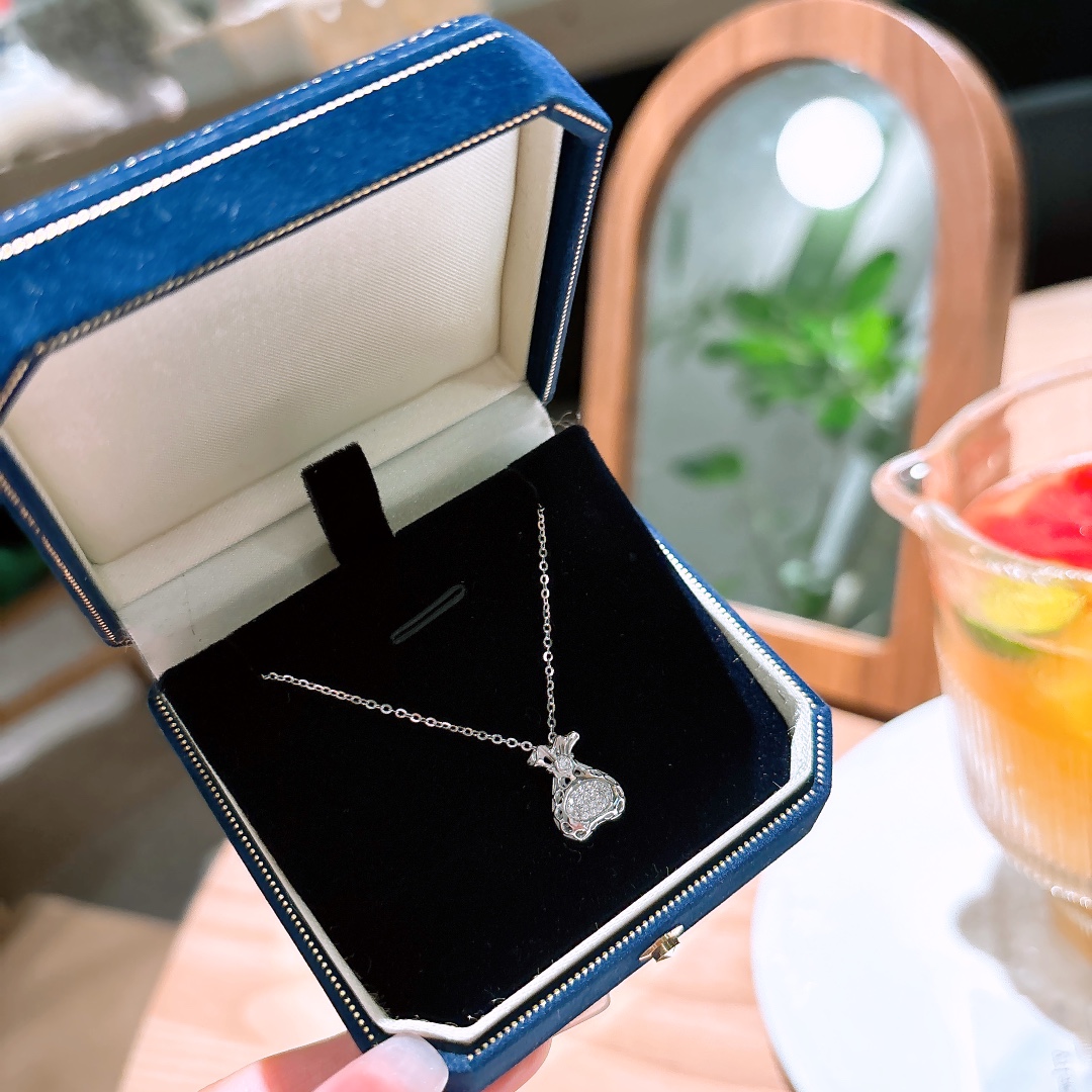 925 Silver Necklace Vintage Spring Festival Gold