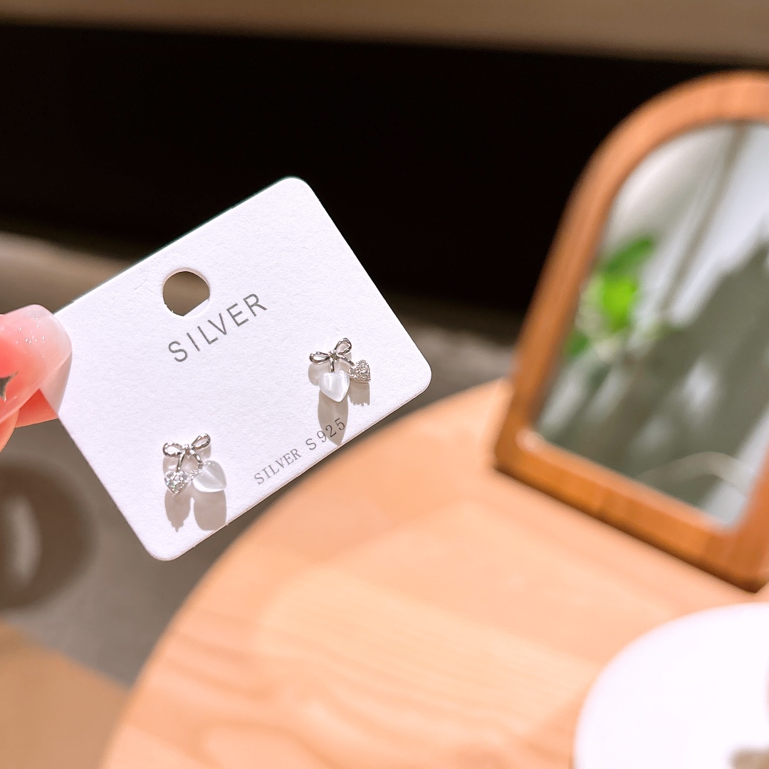 Fine Silver Earrings Premium Annual Party Gold