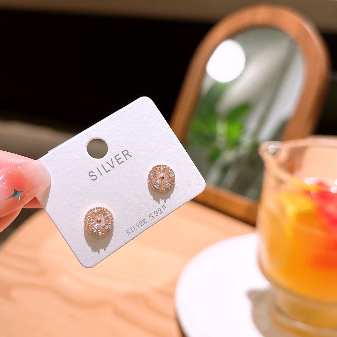 Hypoallergenic Silver Earrings Chic Wedding Gold