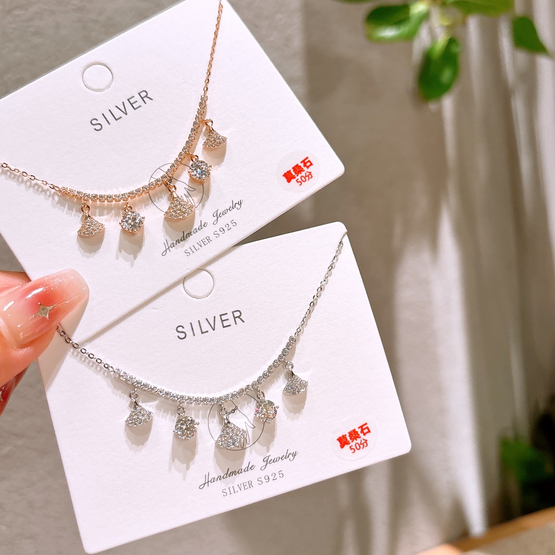 Solid Silver Moissanite Bracelet Intellectual Workplace Gold