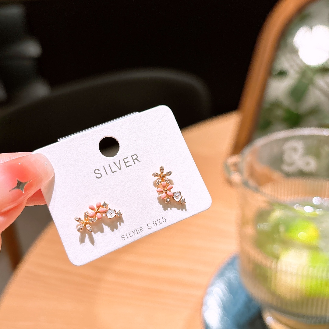 Allergiearmes Silber Ohrringe Frisch Hauseinweihung Gold