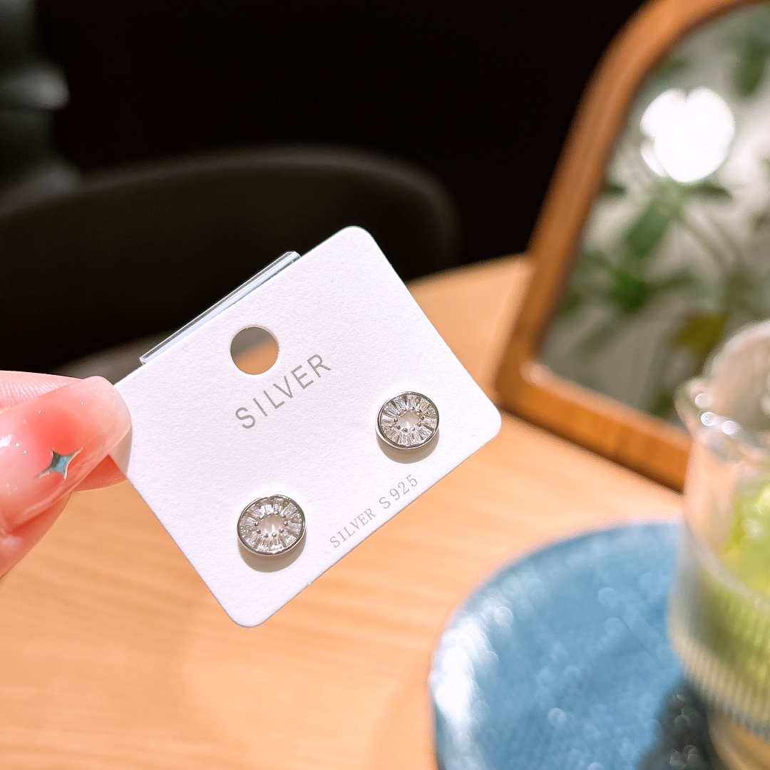 S925 Sterlingsilber Ohrringe Verspielt Standesamt Gold