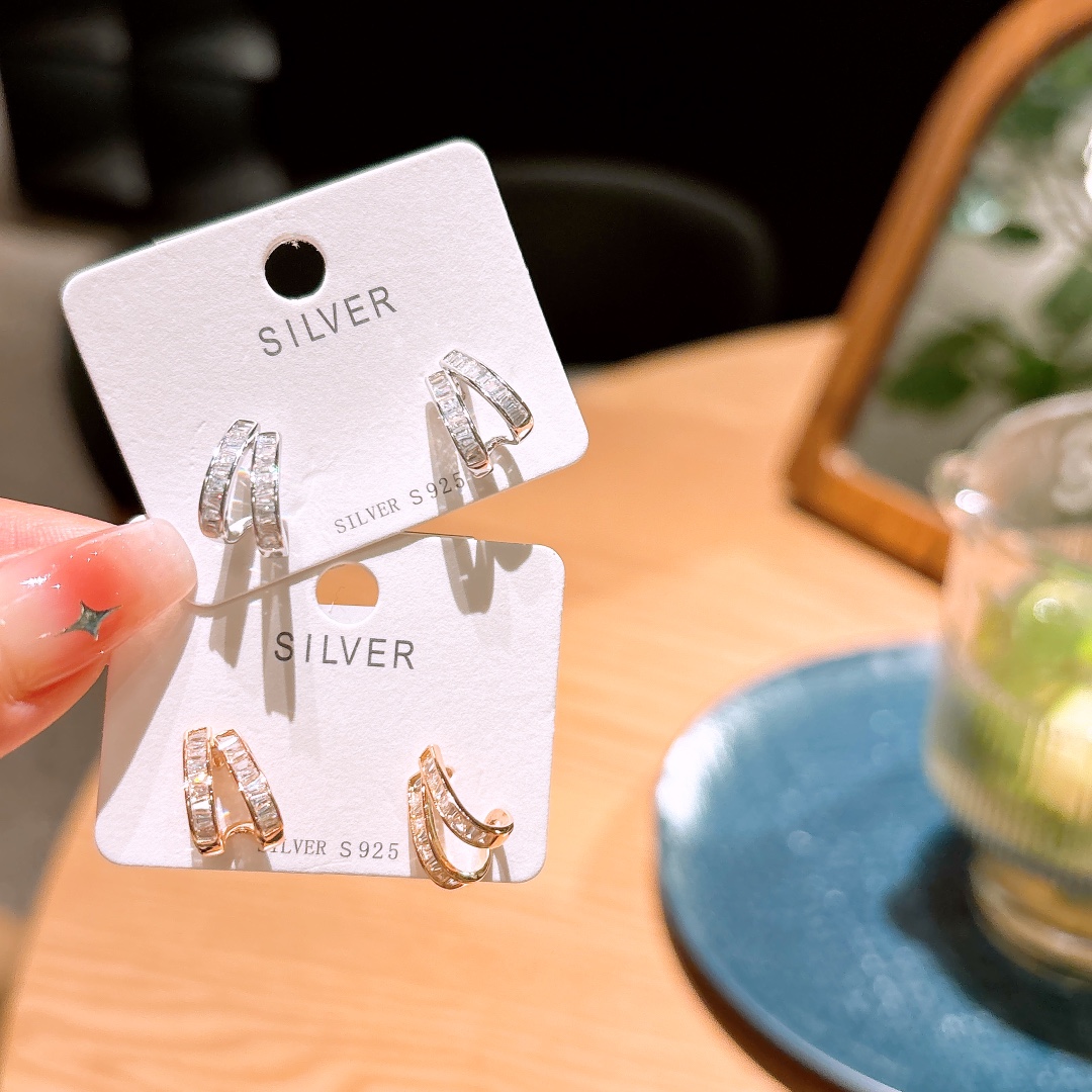 925 Silver Earrings Forest Date Night Gold